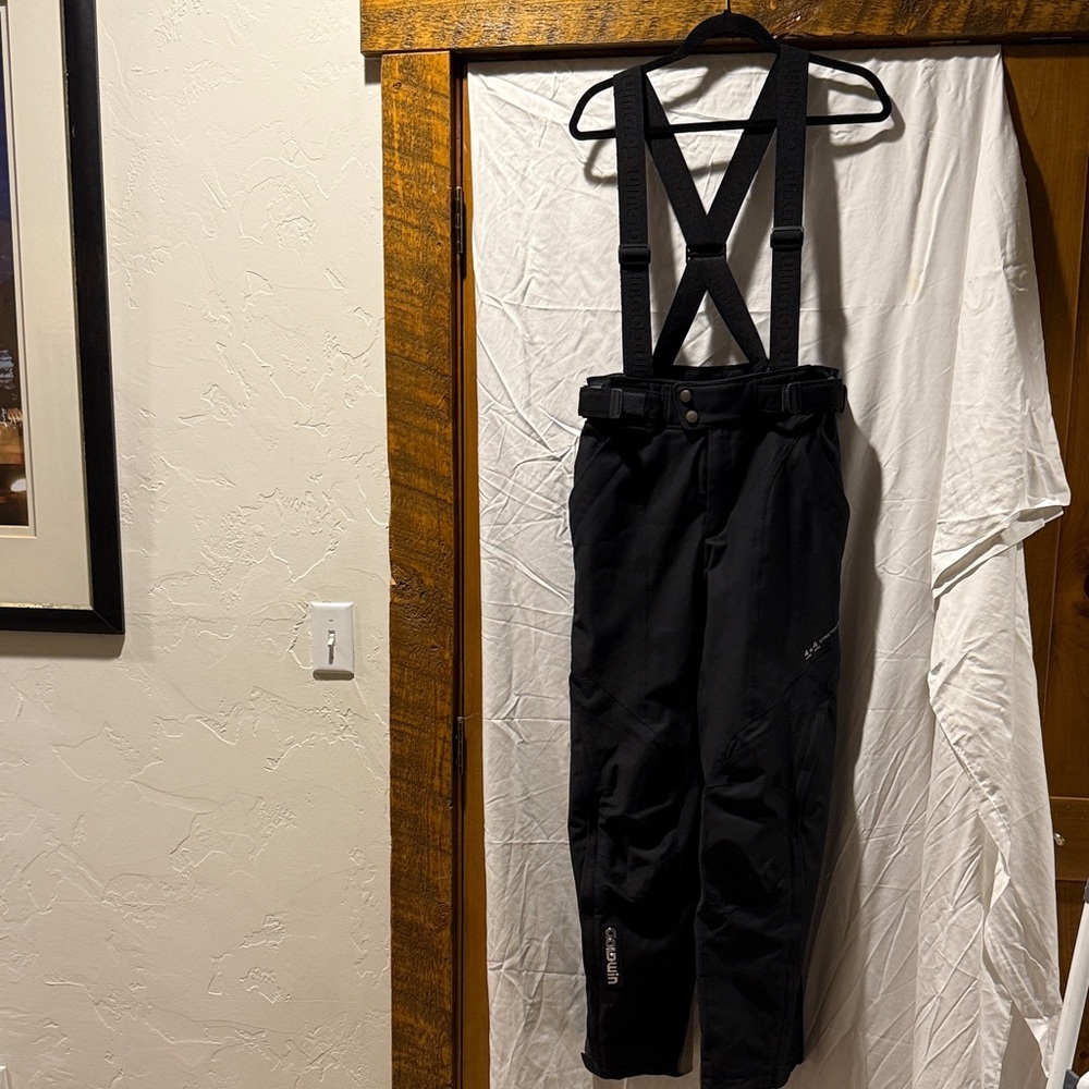 Goldwin Mens Suspender 4x4  Black Ski Pants